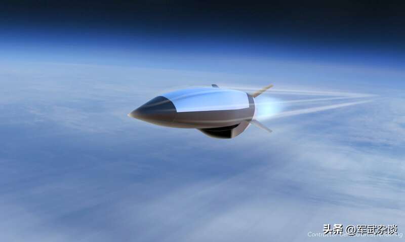 高超音速战斗机以11马赫的速度从目标机的上方飞过